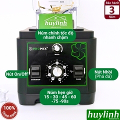 Máy xay sinh tố công nghiệp Promix PM-911B - 1650W - Dung tích 2 lít - Có hẹn giờ xay