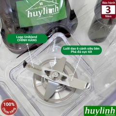 Máy xay sinh tố công nghiệp Uniblend UB-712 Plus - Có hẹn giờ - 1680W - Dung tích 1.8 lít