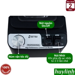 Máy xay sinh tố công nghiệp Zetsu ZT-03 - công suất 1700W - dung tích 2 lít