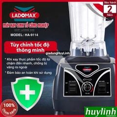 Máy xay sinh tố công nghiệp Ladomax HA-9114 - 2380W - dung tích 2 lít