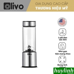 Máy xay sinh tố mini Olivo PB01 - 450ml - 150W - dùng pin 2000mAh