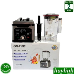 Máy xay sinh tố công nghiệp Osako OS-2260 - 2200W - 1.8 lít - 8 mức hẹn giờ xay