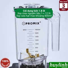 Máy xay sinh tố công nghiệp Promix PM-1001 - 1.8 lít - 1650W - Mẫu 2026