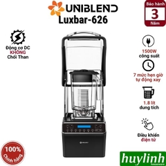 Máy xay sinh tố công nghiệp Uniblend Luxbar 626 - 1500W - motor DC không chổi than - Mới 2025