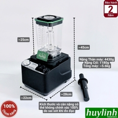 Máy xay sinh tố công nghiệp Zetsu ZT-03 - công suất 1700W - dung tích 2 lít