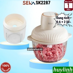 Máy xay thịt đa năng Seka SK2287 - 2 cối và 2 lưỡi dao - 2 lít