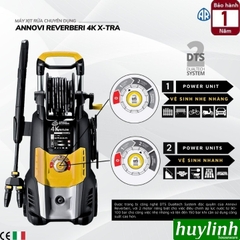 Máy xịt rửa xe chuyên dụng Annovi Reverberi 4K TWIN FLOW – motor kép 2500W - áp lực 150barr