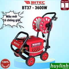 [Chống giật] Máy xịt rửa xe Chỉnh Áp BiTEC BT37 - 3600W - motor cảm ứng từ (tên cũ BTEC BT3600)