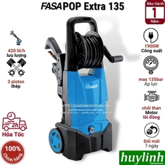 Máy phun xịt rửa xe cao áp Fasa POP Extra 135 - 1900W - 135 bar