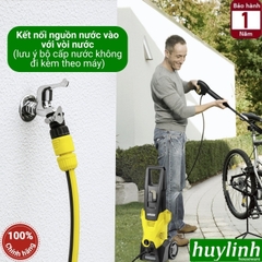 Máy rửa xe cao áp Karcher K3 (1.601-890.0) - Nâng cấp K2 360 - Tặng kèm bàn chải chà rửa