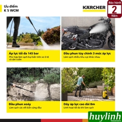 Máy xịt rửa xe cao áp Karcher K5 WCM - 145 bar - sản xuất tại Châu Âu