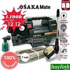 Máy Xịt Rửa Xe Cao Áp Osaka Mate - 2400W [Model 2022] - Tặng Thân Nối Dài