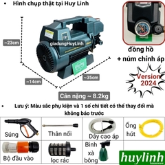 Máy rửa xe chỉnh áp Osaka S9 [R1 đổi tên] - 2800W - Dây 15 mét - tặng béc rửa máy lạnh