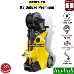 Máy phun xịt rửa xe Karcher K3 Deluxe Premium - 1600W - Motor cảm ứng từ