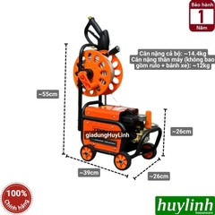 Máy xịt rửa xe Chỉnh Áp Kenmax KM-3050 Plus - 3050W - Có chống giật
