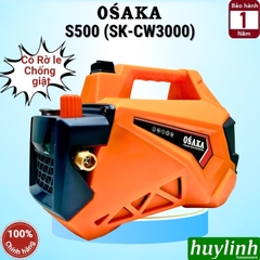 Máy xịt rửa xe chỉnh áp Osaka S500 (SK-CW3000) - 3000W - Có chống giật - motor cảm ứng từ lõi đồng 100%