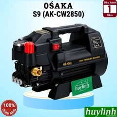 Máy rửa xe chỉnh áp Osaka AK-CW2850 (S9 - R1 đổi tên) - 2800W - Dây 15 mét - Motor cảm ứng từ