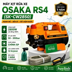 Máy xịt rửa xe chỉnh áp Osaka RS4 (SK-CW2850) - 2800W - Motor cảm ứng từ lõi đồng