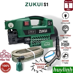 Máy xịt rửa xe Zukui S1 - 2000W - Tặng kèm bình phun xà bông