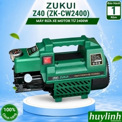 Máy xịt rửa xe Zukui ZK-CW2400 (Z40) - 2400W - Tặng bình phun xà bông - Model 2022