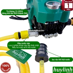 Máy rửa xe chỉnh áp Zukui Z60 (RS3 đổi tên) - 2400W - Motor từ - Tặng béc rửa máy lạnh + Thân nối súng