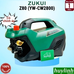 Máy xịt rửa xe chỉnh áp Zukui Z80 (YW-CW2800) - 2800W - Motor cảm ứng từ