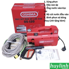 Máy rửa xe Oshima OS120 - 1500W - Tặng bình xà bông