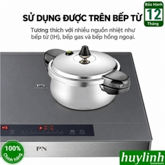 Nồi áp suất inox đáy từ PoongNyun MLRPC-06(IH) - MLRPC-08(IH) - MLRPC-10(IH) - 3.5 lít - 4.5 lít - 6 lít - Sản xuất tại Hàn Quốc