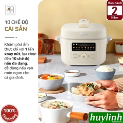 Nồi áp suất điện đa năng Olivo PC40 - 4 lít - 1300W - 2 nắp nồi - 10 menu