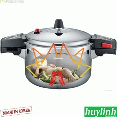 Nồi áp suất Inox PoongNyun SQS11-20C - 3.5 lít - made in Hàn Quốc