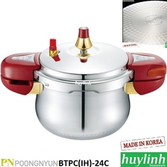 Nồi Áp Suất Inox Đáy Từ PoongNyun BTPC(IH)-24C - 6 Lít - Made In Hàn Quốc