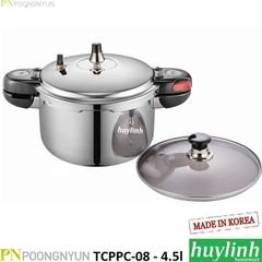 Nồi Áp Suất Inox Đáy Từ PoongNyun TCPPC-08 - 4.5 Lít - Made Hàn Quốc