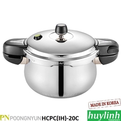 Nồi áp suất Inox đáy từ PoongNyun HCPC(IH)-20C - 3.5 lít - Made in Hàn Quốc