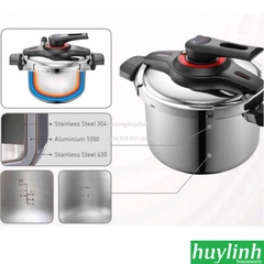 Nồi áp suất Inox đáy từ PoongNyun VTGPC-10 - 5.5 lít - Made in Hàn Quốc