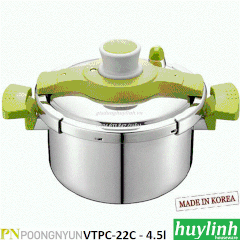 Nồi áp suất Inox đáy từ PoongNyun VTPC-22C- 4.5 lít - Made in Hàn Quốc