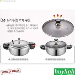 Nồi áp suất Inox đáy từ PoongNyun TCPPC-06 - 3.5 lít - Made Hàn Quốc