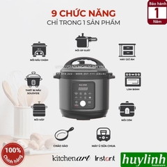 Nồi áp suất điện tử đa năng Instant POT ESSENTIAL 60 - 9-in-1 - 5.7 lít