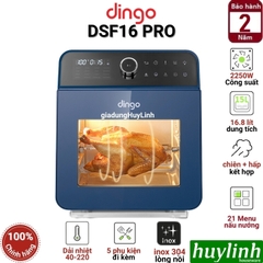 Nồi chiên - hấp hơi nước siêu nhiệt Dingo DSF16 PRO - 16 lít - 21 chức năng