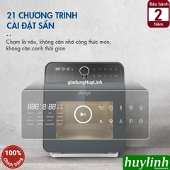 Nồi chiên - hấp hơi nước siêu nhiệt Dingo DSF16 PRO - 16 lít - 21 chức năng