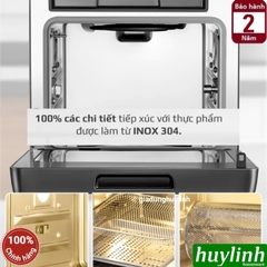 Nồi chiên không dầu - hấp hơi nước Olivo SF16 PRO - 16 lít - 52 menu