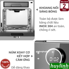 Nồi chiên không dầu - hấp hơi nước Olivo SF16 PRO - 16 lít - 52 menu