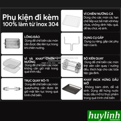 Nồi chiên không dầu điện tử 2Good Vortex S20 - 14.5 lít - Tặng găng tay - 16 chức năng