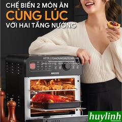 Nồi chiên không dầu điện tử 2Good Vortex S20 - 14.5 lít - Tặng găng tay - 16 chức năng