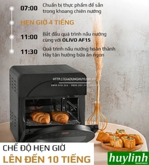 Nồi chiên không dầu điện tử Olivo AF15 - 15 lít