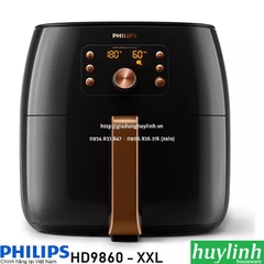 Nồi chiên không dầu điện tử Philips HD9860/90 - size XXL - chính hãng