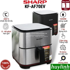 Nồi Chiên Không Dầu Điện Tử Sharp KF-AF70EV - 7 Lít