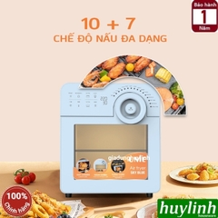 Nồi chiên không dầu Unie Sky Blue - 14.5 lít - Tặng xịt dầu + kẹp gắp