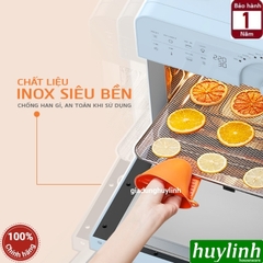 Nồi chiên không dầu Unie Sky Blue - 14.5 lít - Tặng xịt dầu + kẹp gắp