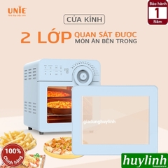 Nồi chiên không dầu Unie Sky Blue - 14.5 lít - Tặng xịt dầu + kẹp gắp