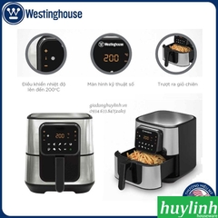 Nồi chiên không dầu điện tử Westinghouse WKAFS5T2 - 5.5 lít